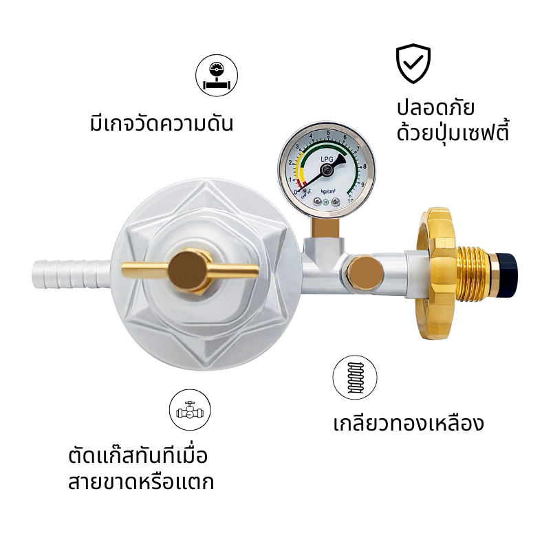 *พร้อมหัวปรับเซฟตี้ เตาแก๊สหัสฟู่ DYNAHOME พร้อมหัวปรับแรงดันสูงแบบเซฟ ...