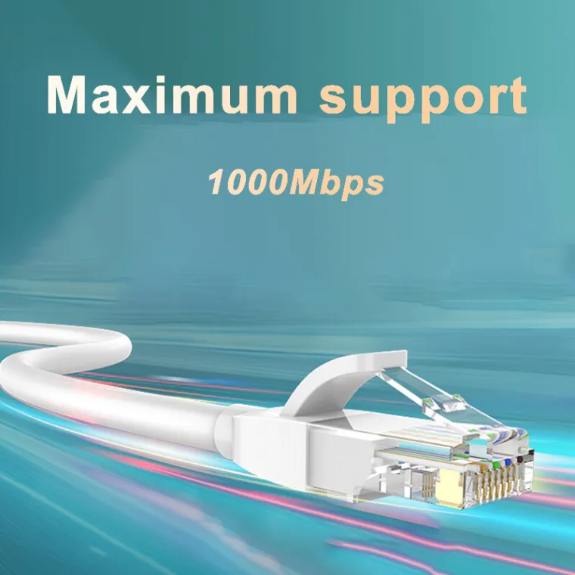 [พร้อมส่ง] สาย LAN CAT6 15M สีขาว Ethernet Cable UTP RJ45 Gigabit White ...