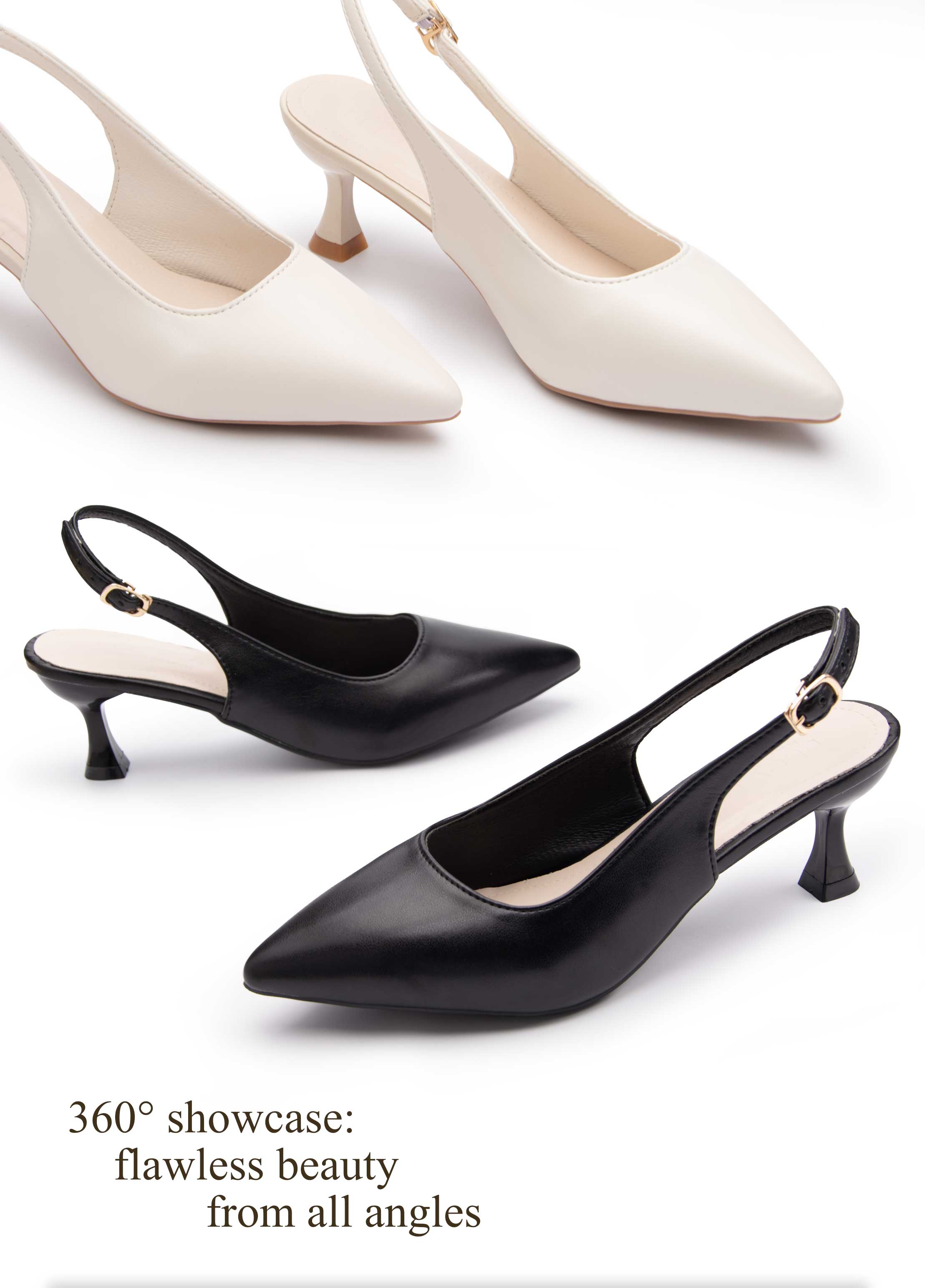 VONICA รองเท้าสตรี หน้าปิด ส้นสูง สีดำ เรียบหรู ใส่ร่วมงานแต่งงาน เซ็ต ...