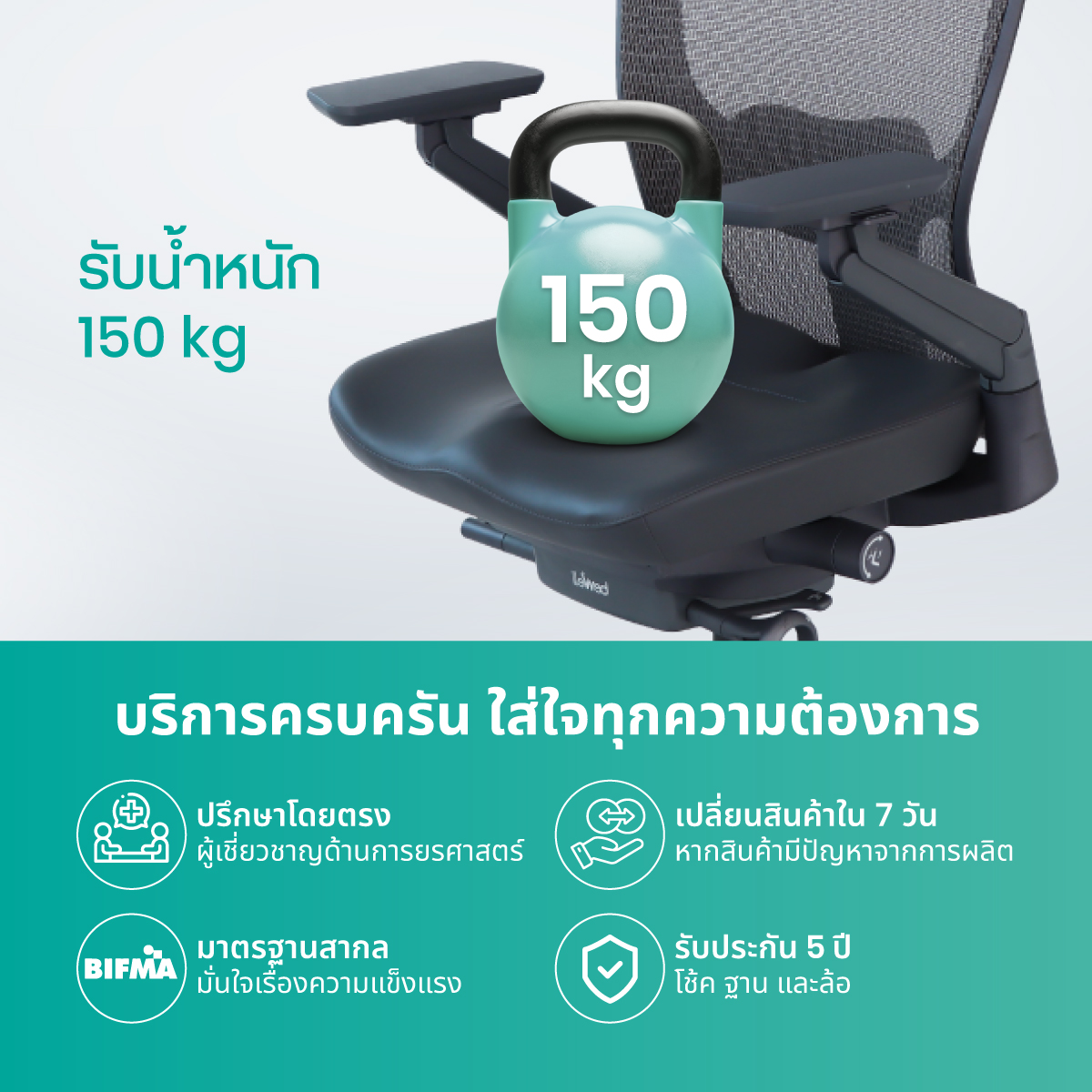 Bewell ENCLOSE PLUS รองรับการนั่งอย่างแท้จริง ขจัดออฟฟิศซินโดรม รูปทรง ...