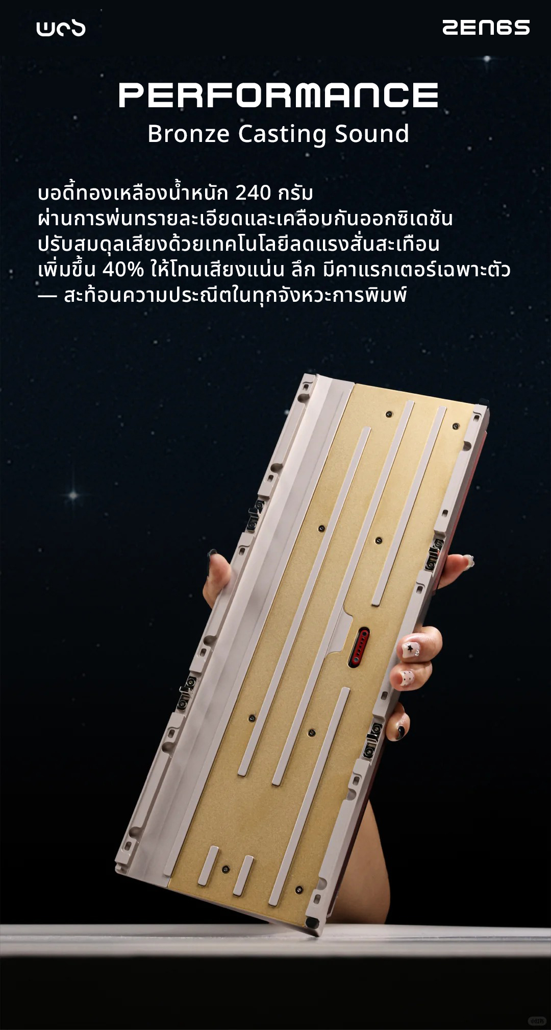 (พร้อมส่งจากไทยส่งด่วนวันเดียว)WOB Lab ZEN65 Zen 65 Coral Red 3 ...