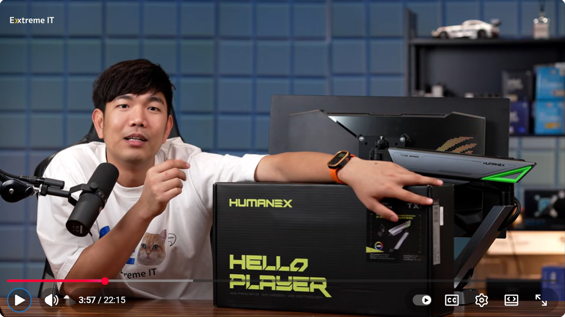 Humanex ขาตั้งจอมอนิเตอร์ Humanex TX03-1G / TX03-2G Infinity Mirror RGB ...