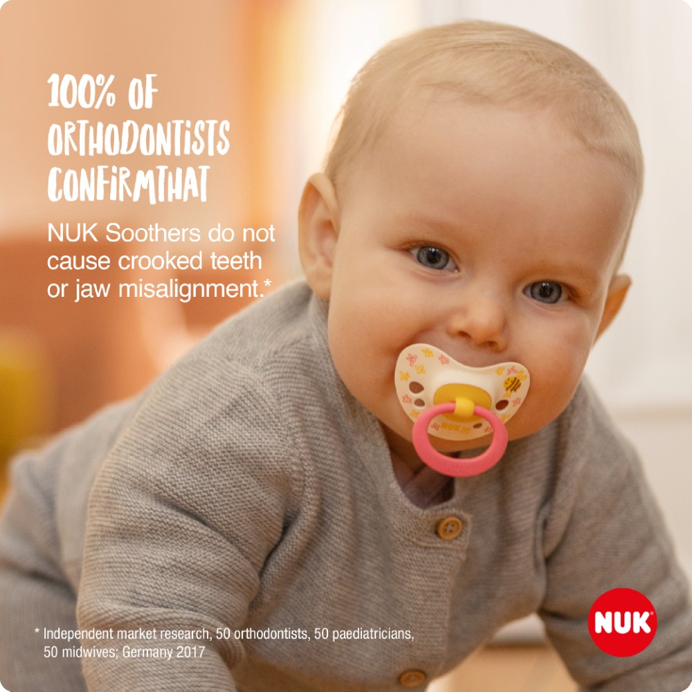 NUK PACIFIER SIGNATURE SI1 2PCS BLUE จุกหลอกซิลิโคน | Shopee Thailand