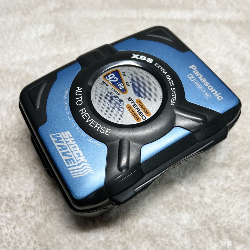 Vintage เครื่องเล่นเทปพกพา Panasonic Shock Wave RQ-SW6 (มือสอง ...