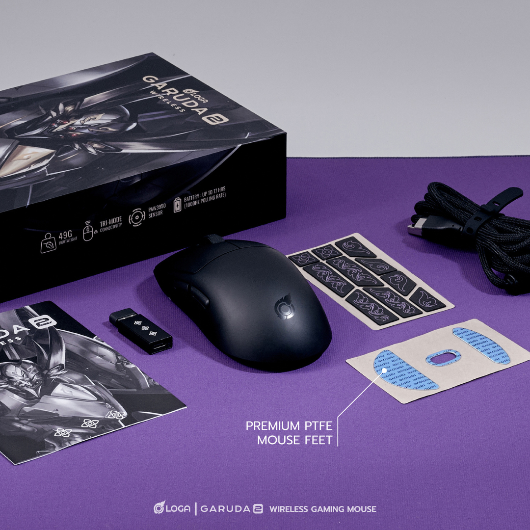 เมาส์เกมมิ่งไร้สาย LOGA : Garuda 2 wireless Gaming Mouse by UTECH ...
