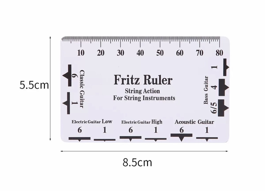ไม้บรรทัด Fritz Ruler + String Pitchrulerสำหรับวัดระยะสายกีตาร์และ ...