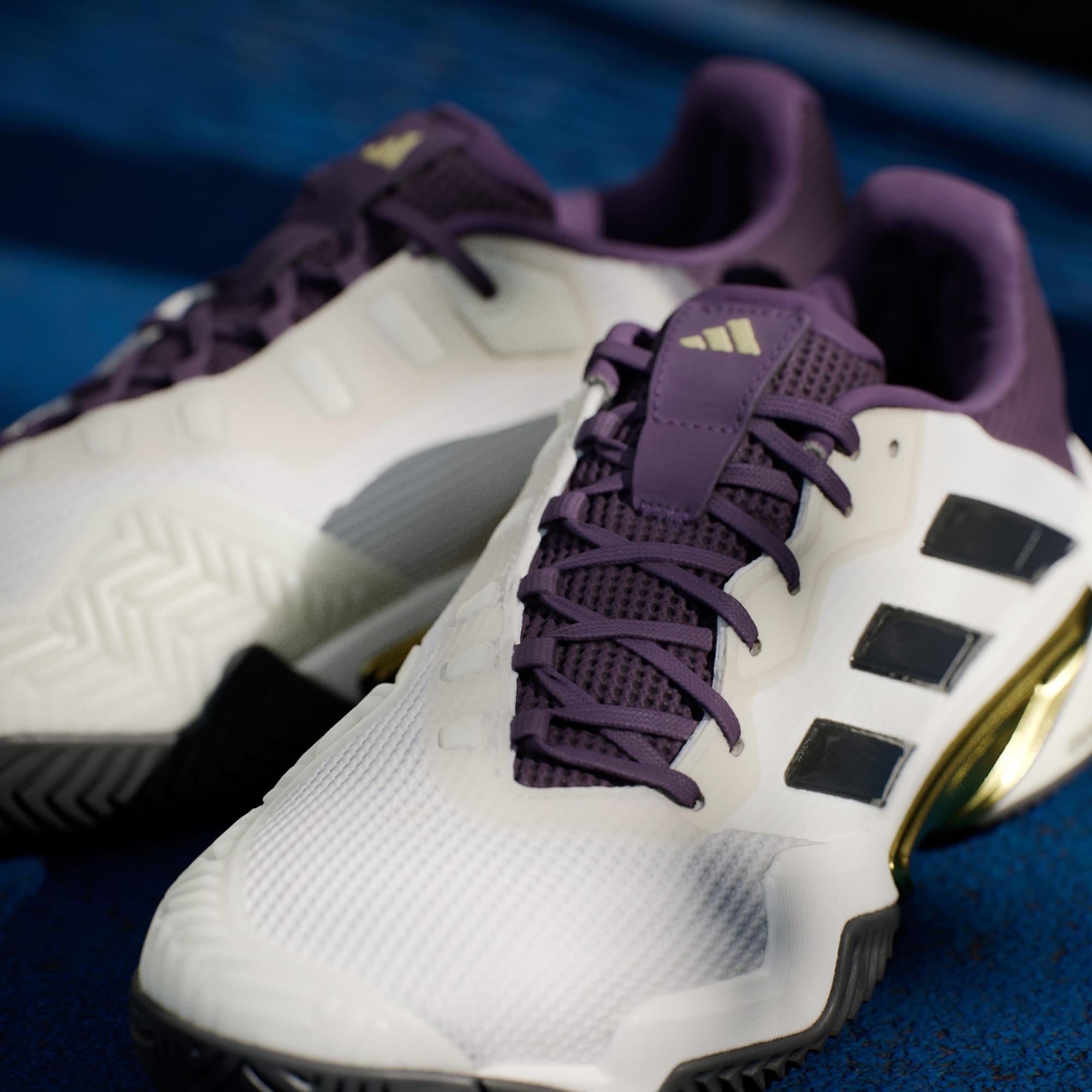 Adidas รองเท้าเทนนิสผู้ชาย Barricade 13 | Core White/Core Black/Aurora ...