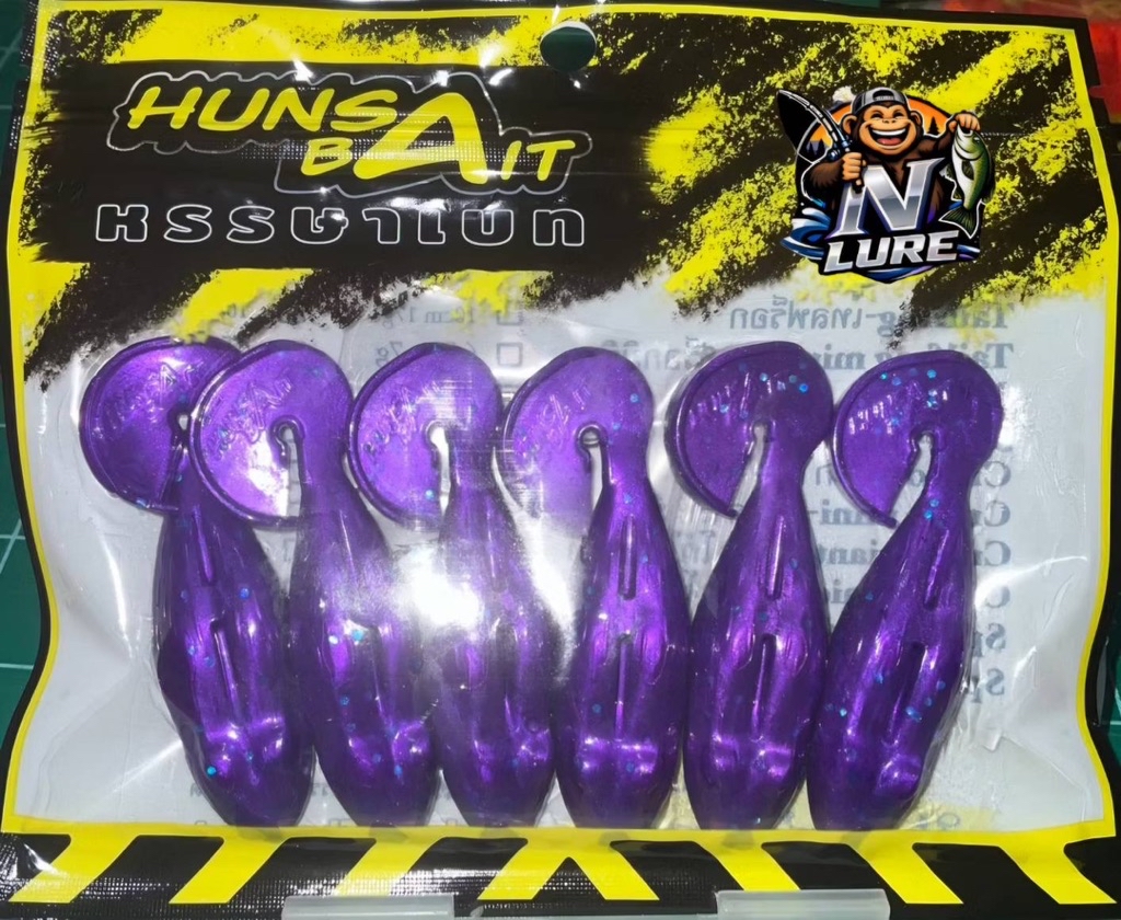 เหยื่อยาง HunsaBait หรรษาเบท รุ่น Tailfrog Mini เทลฟร็อกมินิ ขนาด6.5Cm ...