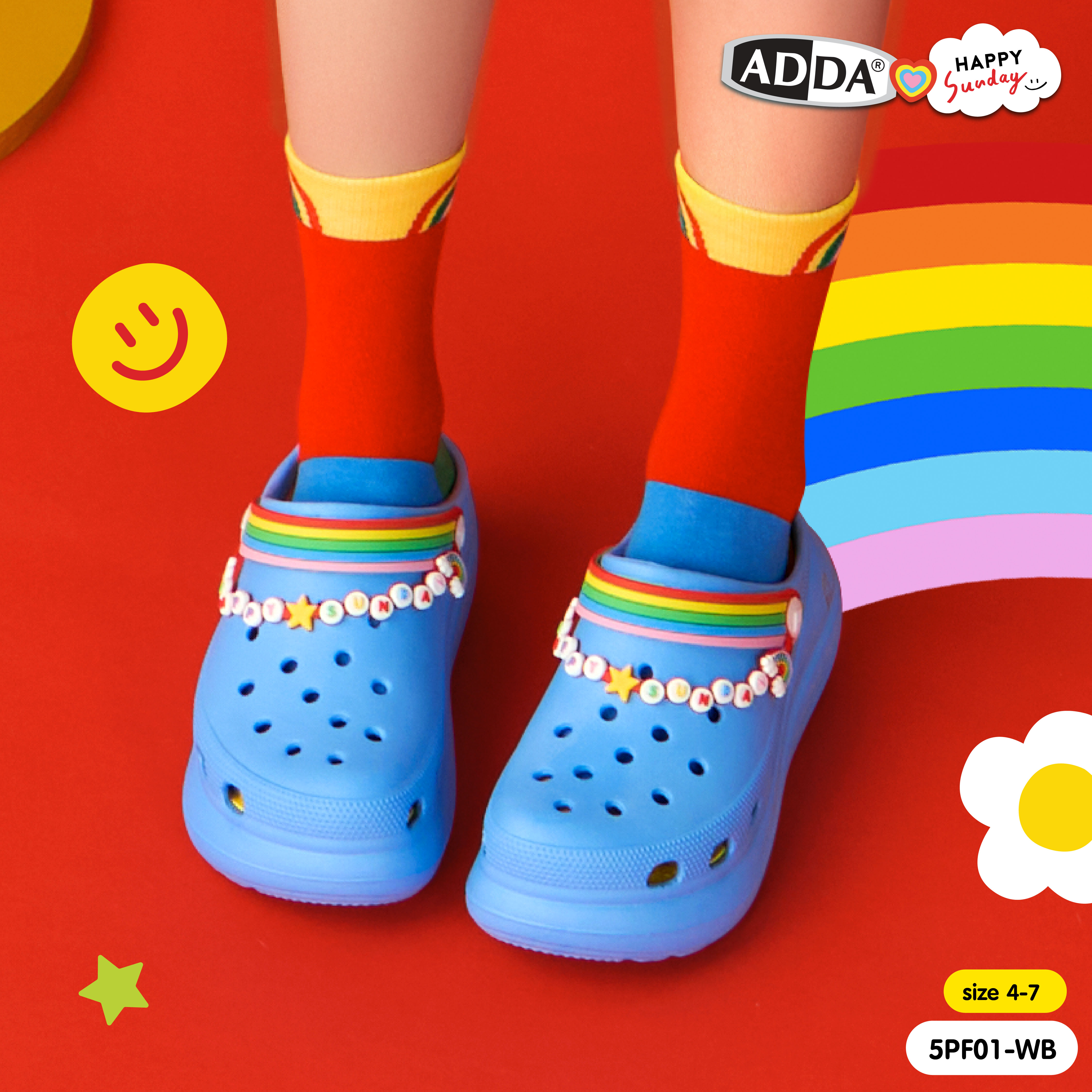 ADDA x HAPPY SUNDAY ลิขสิทธิ์แท้ Pillow Foam รองเท้าแตะ รองเท้าลำลอง ...