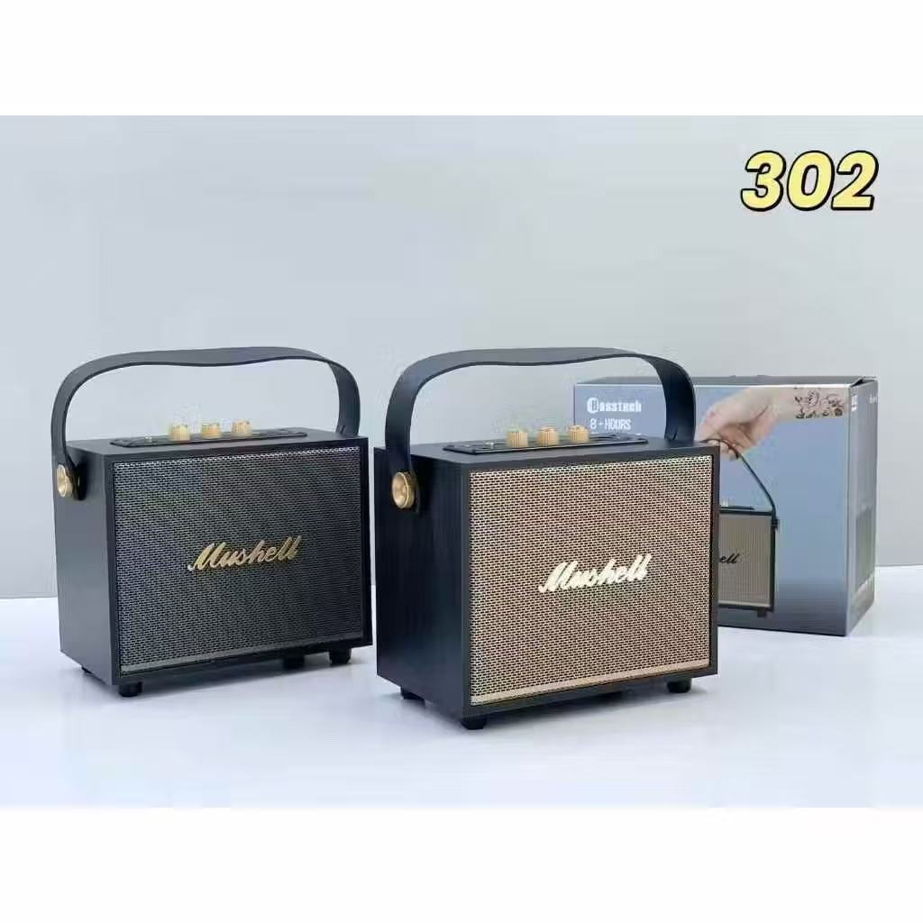 NEW ลำโพงบลูทูธ ไร้สาย เสียงดี XM-302 ลำโพงตู้ไม้แบบพกพา สำหรับใช้ใน ...