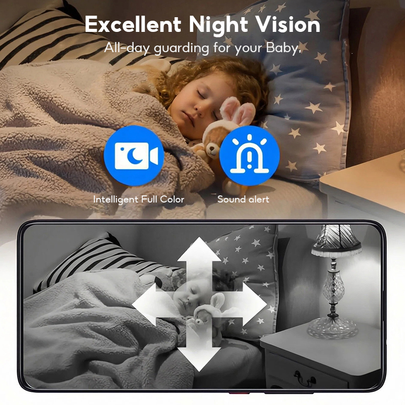 MeeGoo WiFi Smart Camera 2.4G กล้องวงจรปิด one-touch Call กลางคืนภาพสี ...