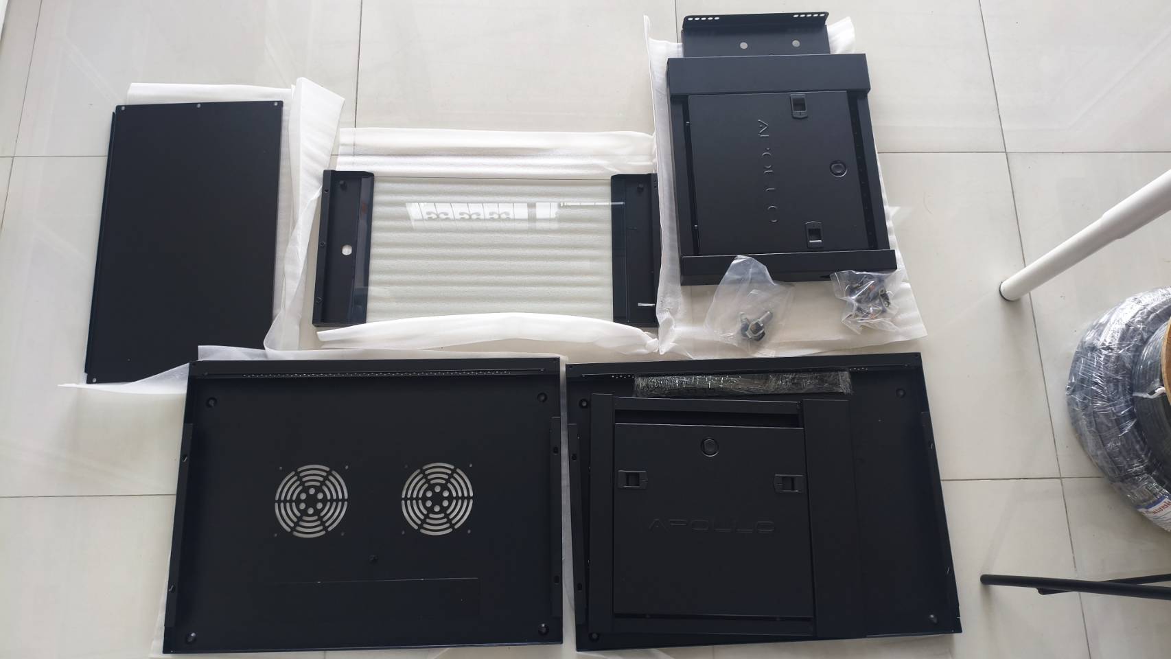 APOLLO เคเบิลตู้เครือข่าย เซิร์ฟเวอร์ Rack Cabinet 6U รุ่น ACR-6UN-45 ...