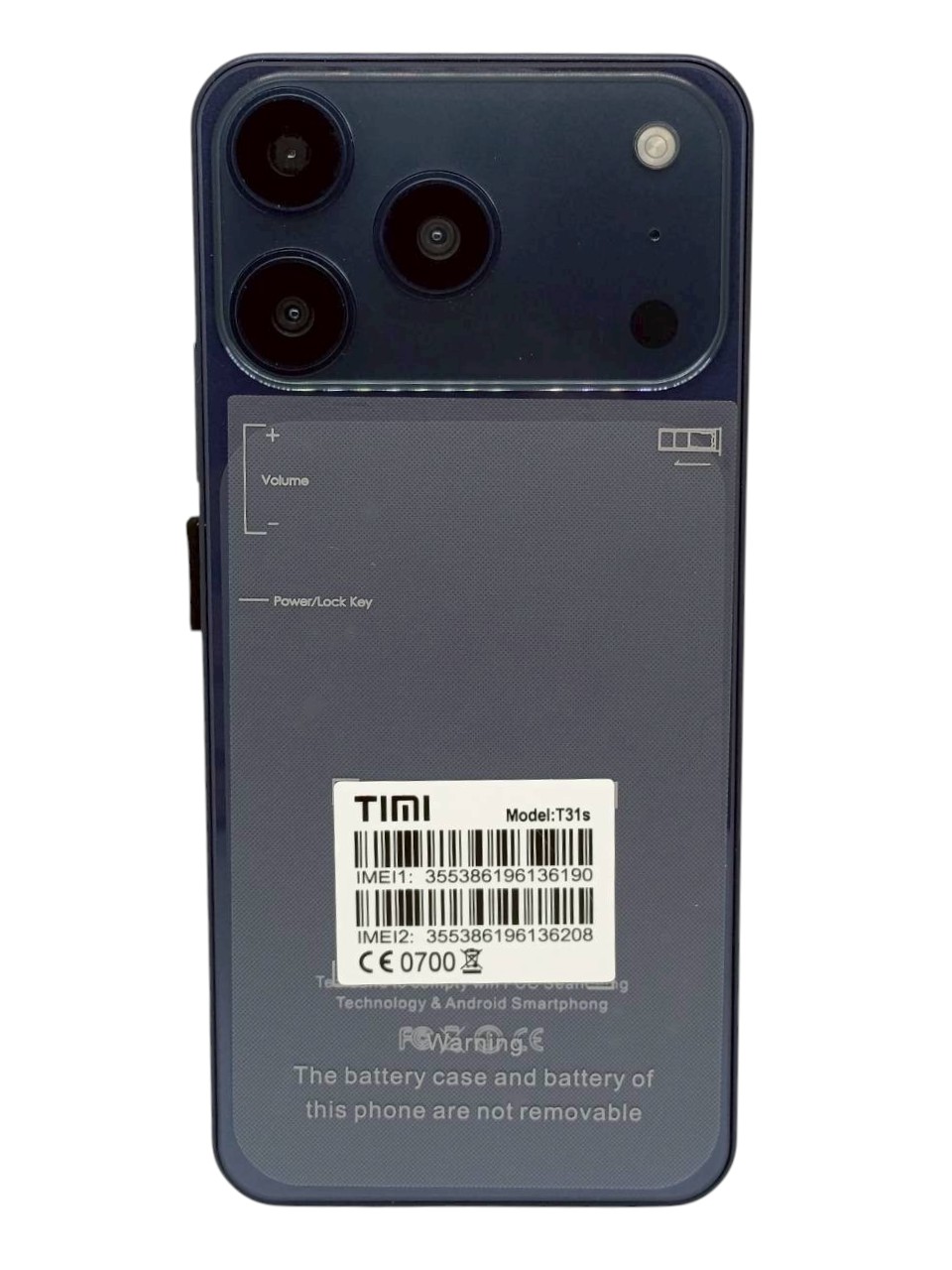 TIMI T31s (2026) 4G LTE ทั้ง 2 ซิม CPU 2.0 Ghz / RAM 3+5 / 32 GB / จอ 6 ...