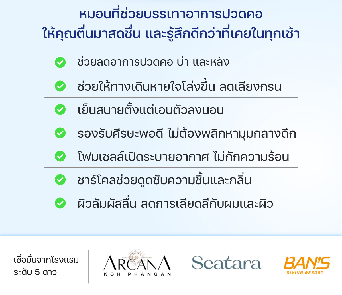 หมอน ErgoLab Deep Sleep 2.0 หมดปัญหาปวดคอ ไม่ต้องกังวลเรื่องกรน เย็น ...