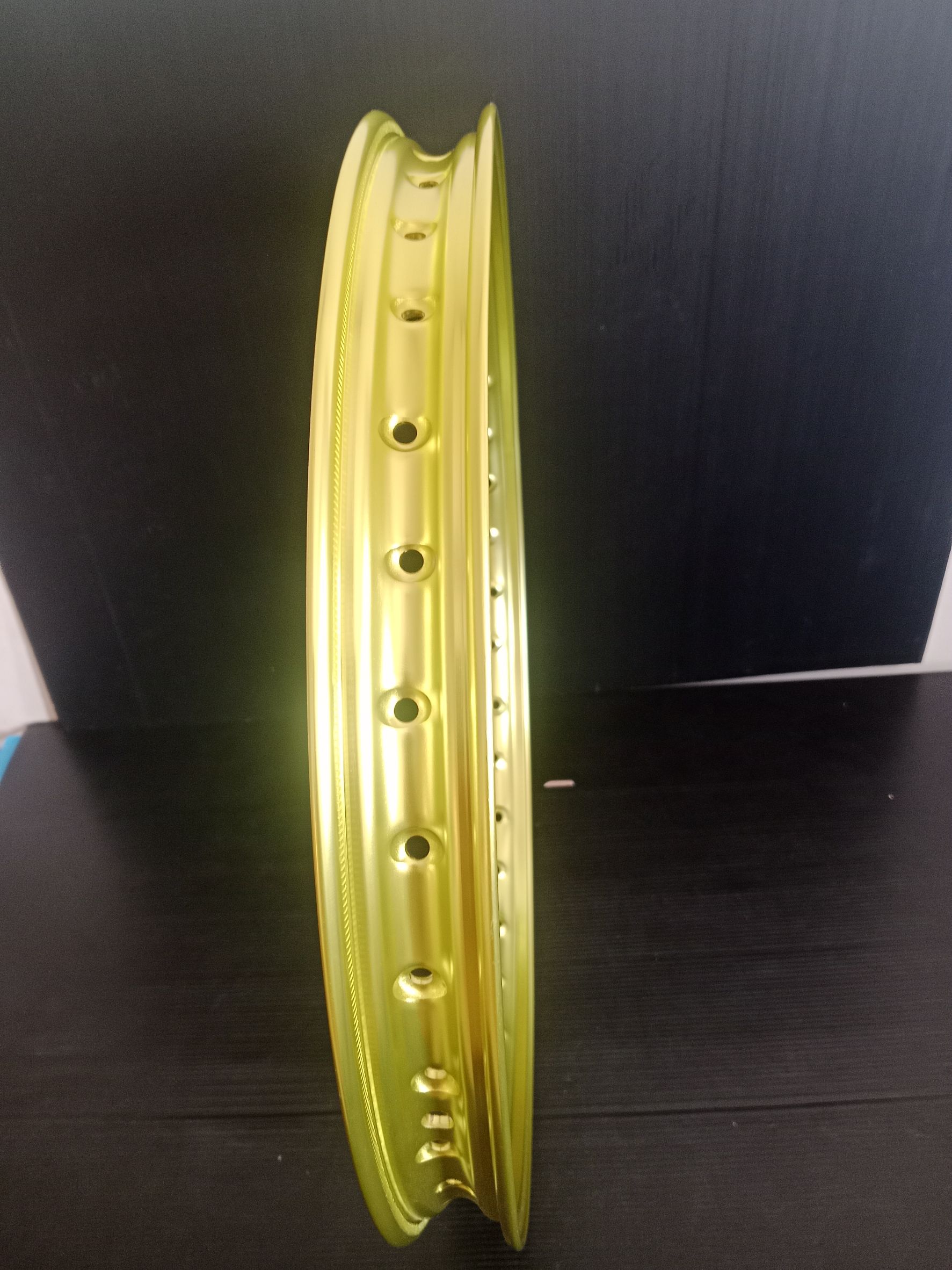 วงล้อมีเนียม OSAKI RACING (ยกขอบ) สีมะนาว 1.20-17 เกรด T6 แกร่่งทนทาน 1 ...