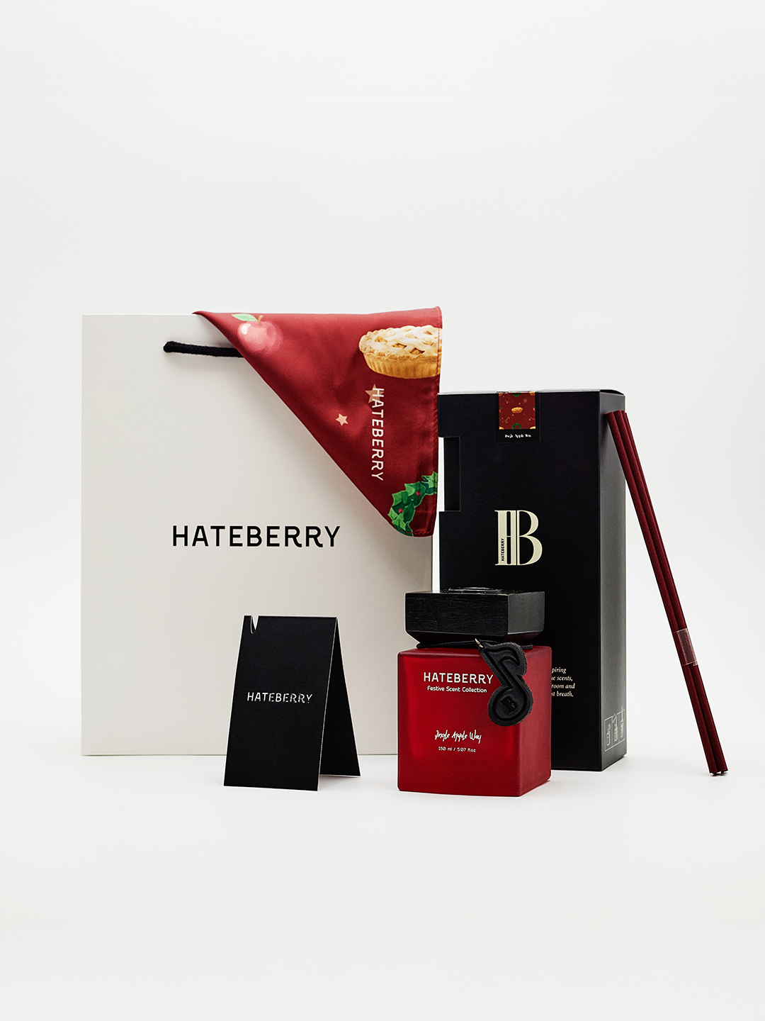HATEBERRY SCENT ก้านไม้หอมปรับอากาศ กลิ่น Jingle Apple Way ขนาด 150 มล. ...