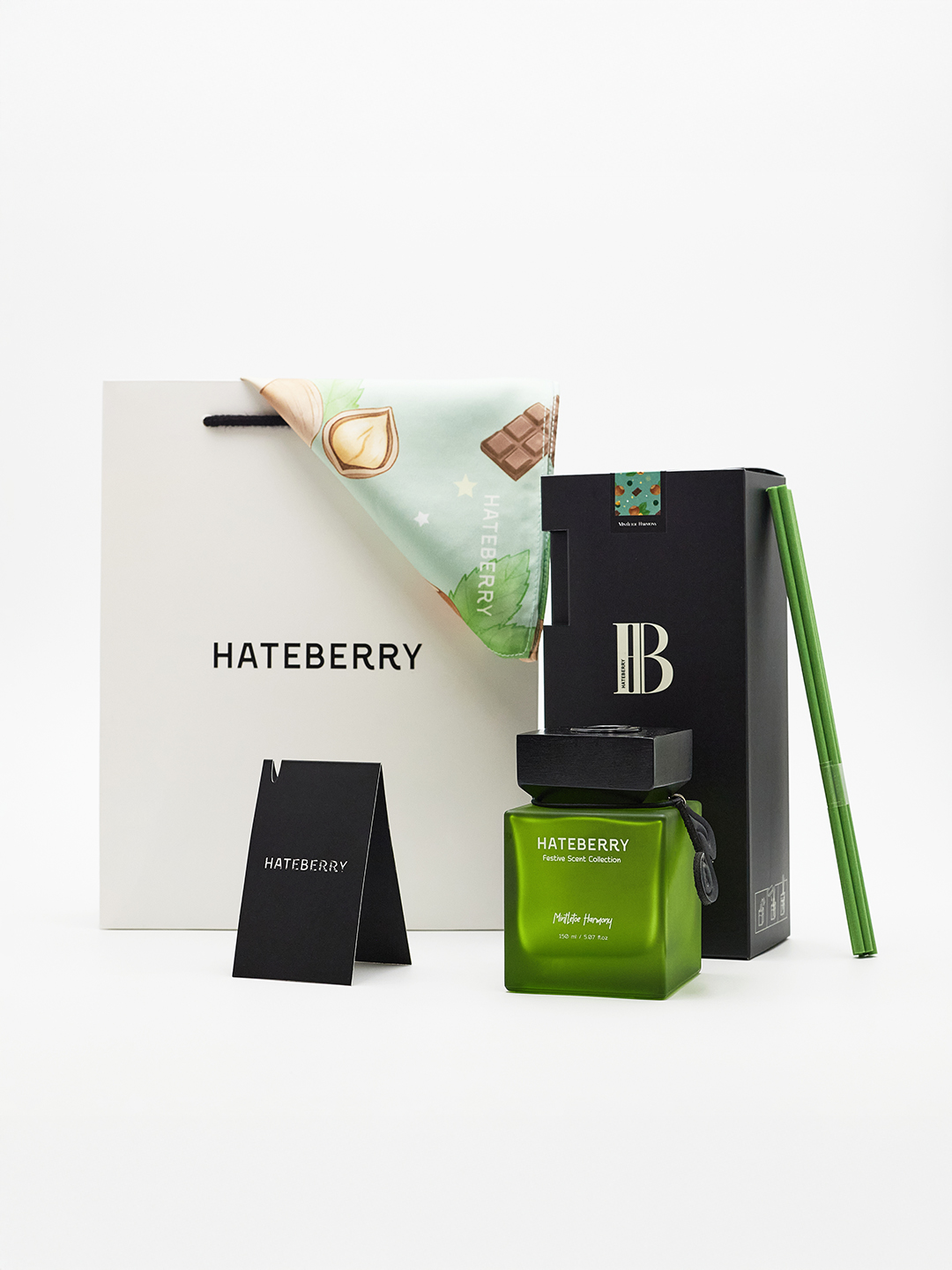 HATEBERRY SCENT ก้านไม้หอมปรับอากาศ กลิ่น Mintletoe Harmony ขนาด 150 ...