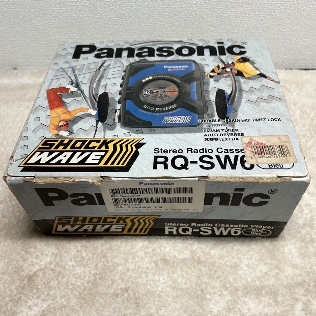 Vintage เครื่องเล่นเทปพกพา Panasonic Shock Wave RQ-SW6 (มือสอง ...