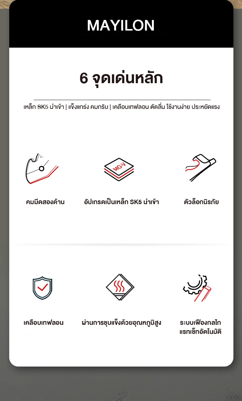 MAYILON คีมตัดท่อ คัตเตอร์ตัดท่อน้ำ กรรไกรตัดท่อพีวีซี ประหยัดแรงงาน ...