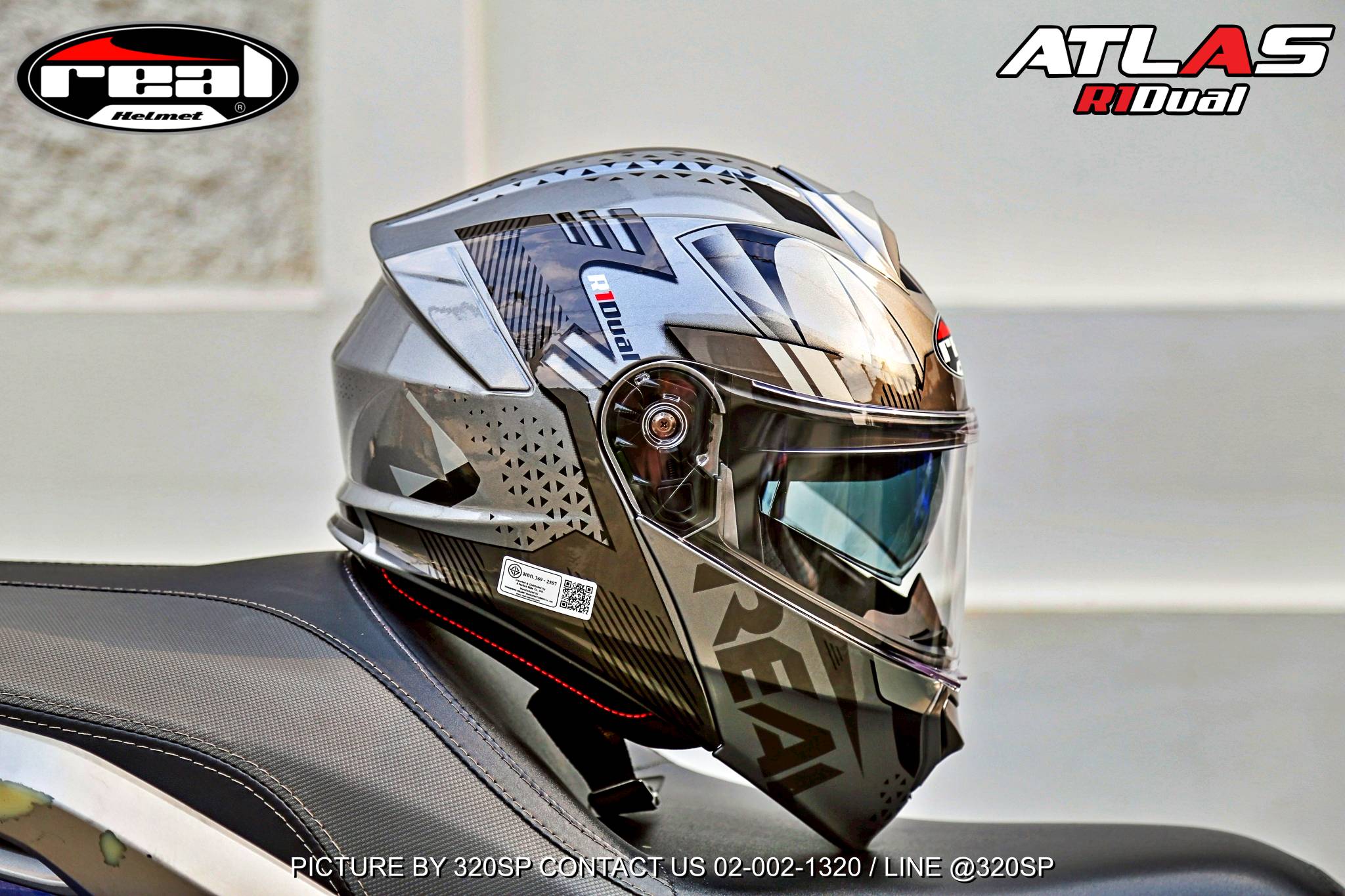 หมวกกันน็อคยกคาง Real รุ่น Atlas | R1 DUAL ของแท้!! 320SPวงเวียนใหญ่ ...