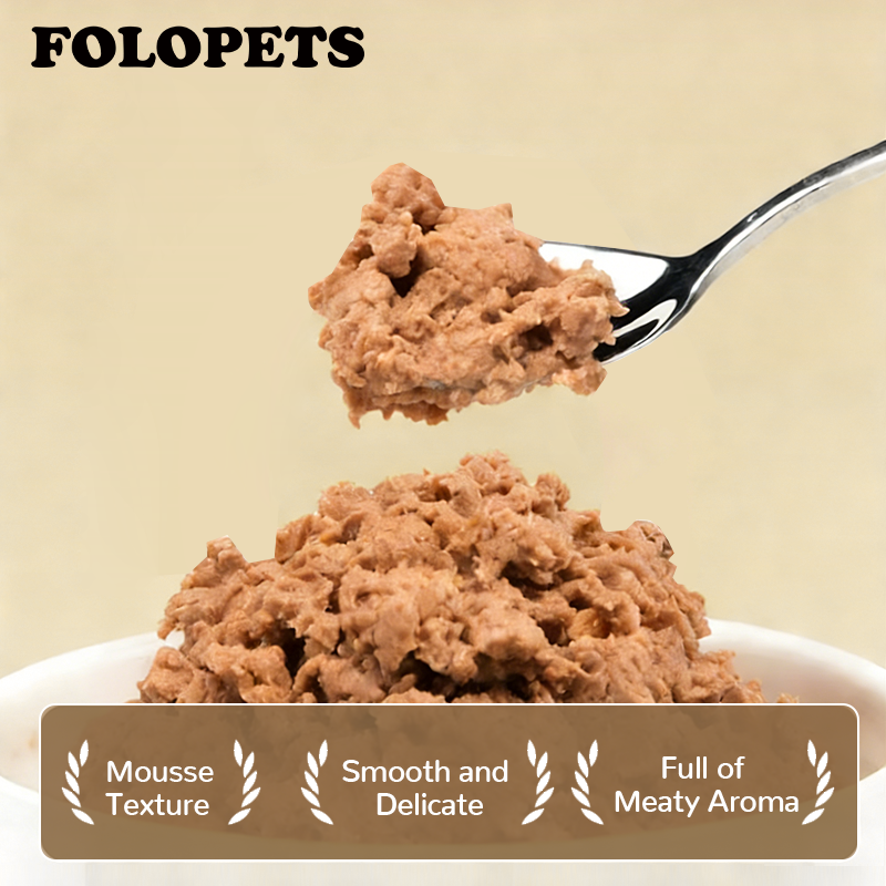 FOLOPETS 430g/100g สุนัขกระป๋อง อาหารสุนัขเปียกเนื้อธรรมชาติบริสุทธิ์ ...