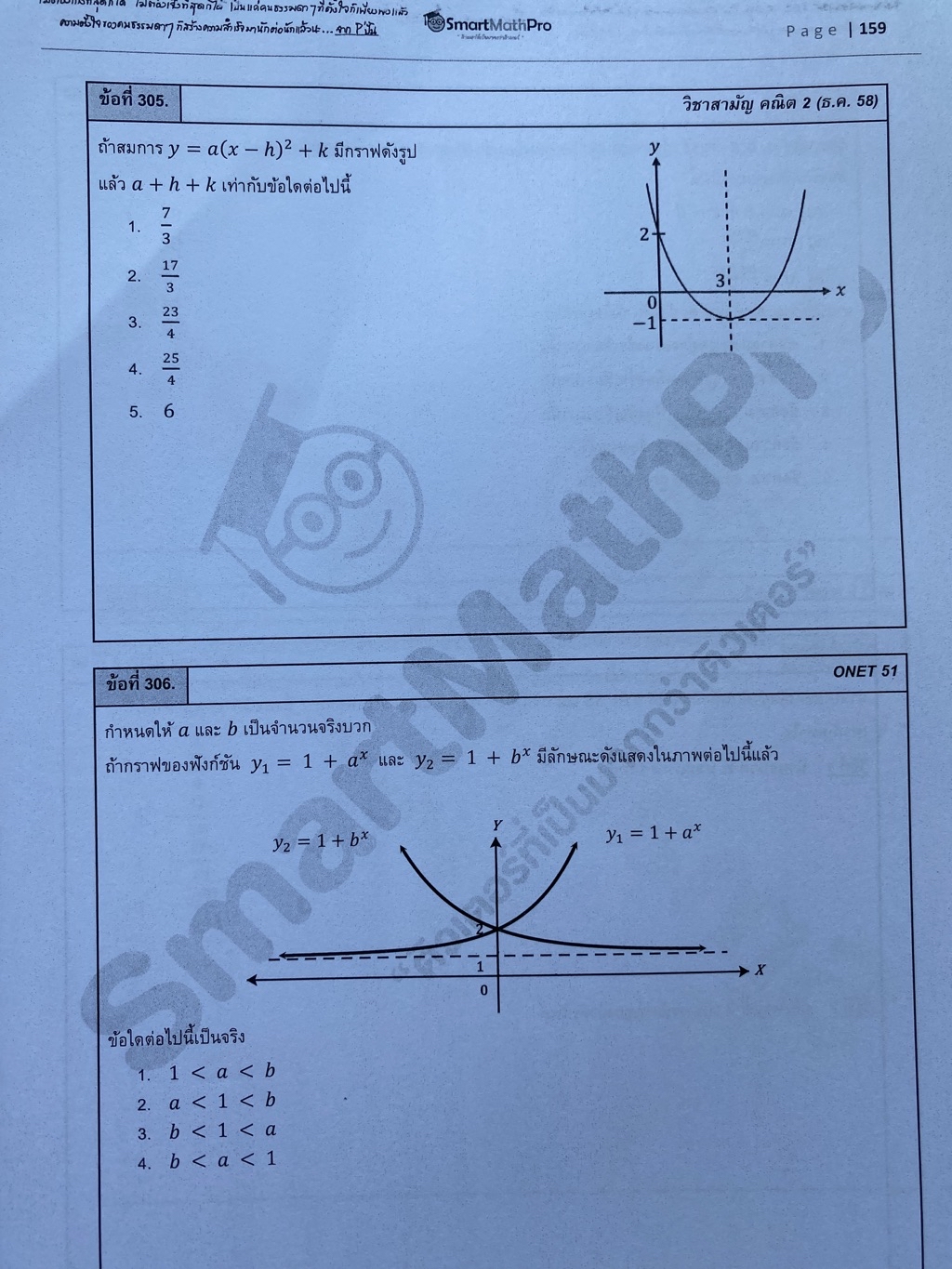 [ไม่มีขีดเขียน] หนังสือตะลุยข้อสอบ A-Level คณิต 2 พี่ปั้น SmartMathPro ...