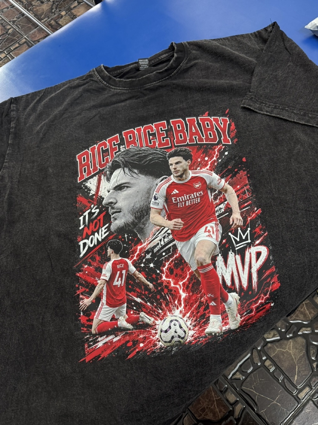 เสื้อยืด Declan Rice 41 MVP ลายใหญ่ | Shopee Thailand