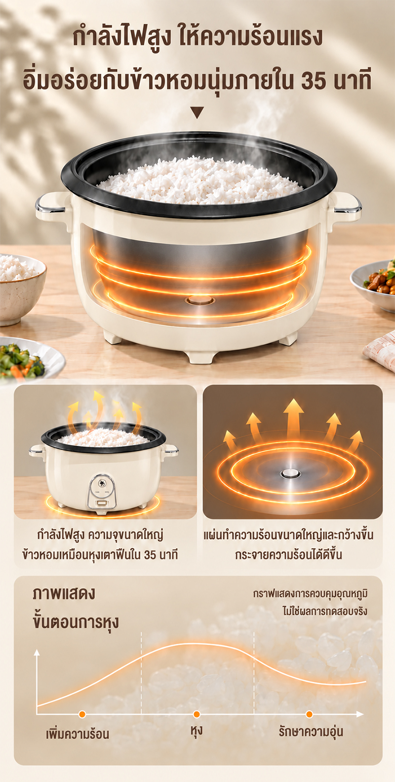 CAMEL Electric Rice Cooker 8-18L หม้อหุงข้าวไฟฟ้า หม้อหุงข้าวใหญ่ อุ่น ...