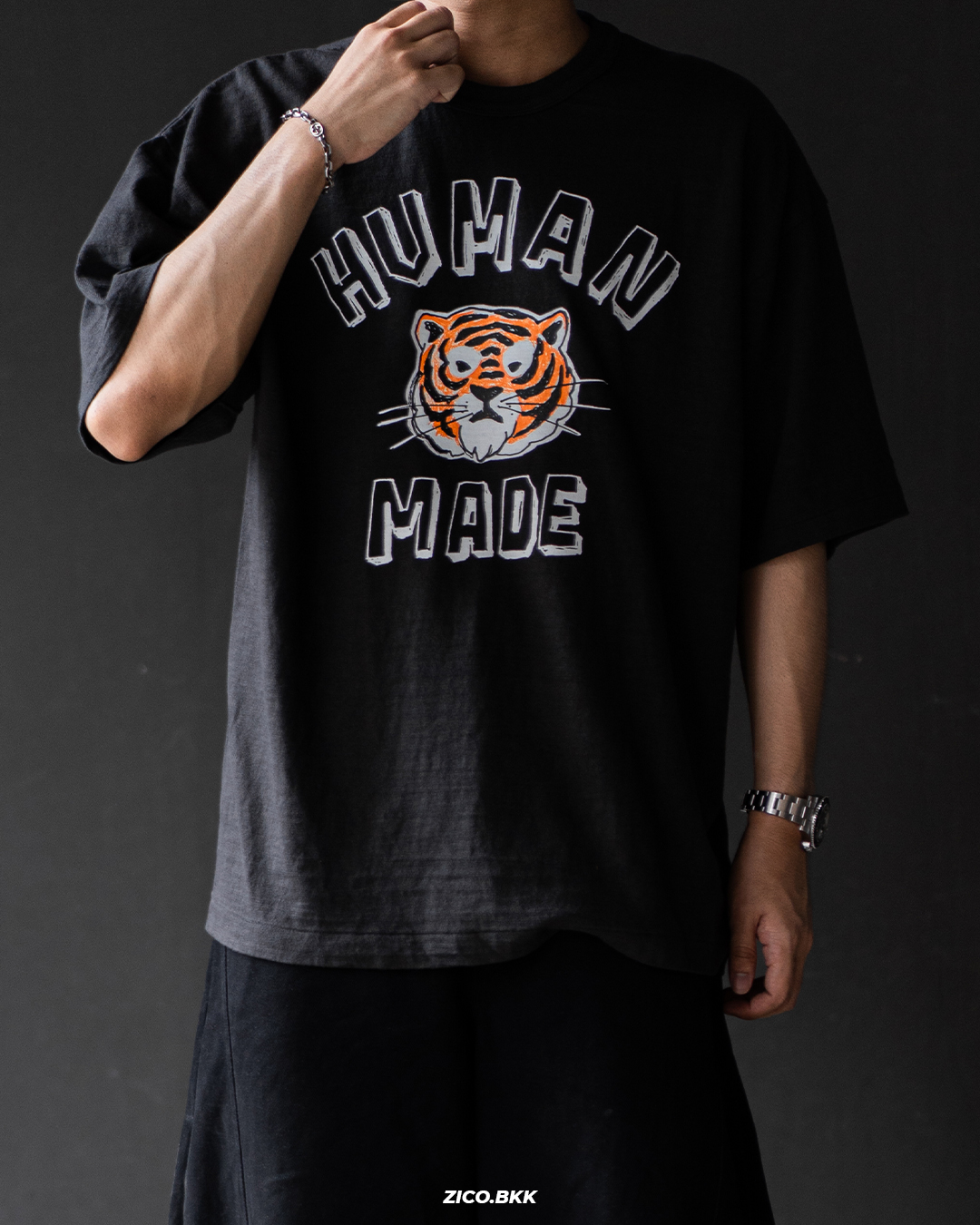 HumanMa Tiger Graphic Tee (HM30TE019) | Shopee Thailand
