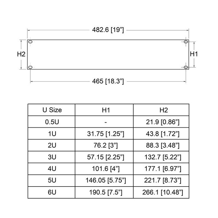 แผ่นเพลท 1 U แบบแบน แผ่นเพลทอะลูมิเนียมอโนไดซ์ขัดเงาสีดำ 1U Black ...