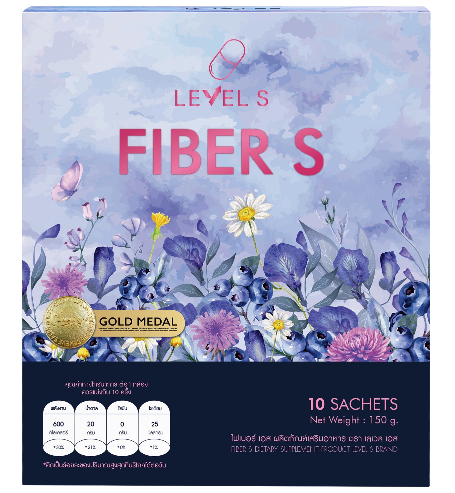 Level S เลเวลเอส (1 กล่อง 10 แคปซูล) + Fiber Level S ไฟเบอร์เอส (1 ...