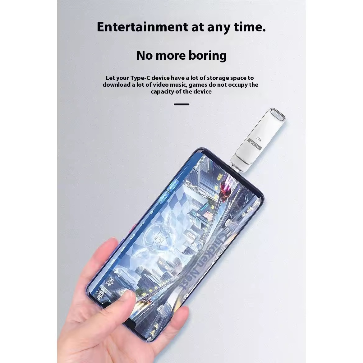 แฟลชไดรฟ์USB,ของแท้,ความจุมาก,ใช้ได้กับiPhone,UDisk,1TB,2TB,Type-c ...