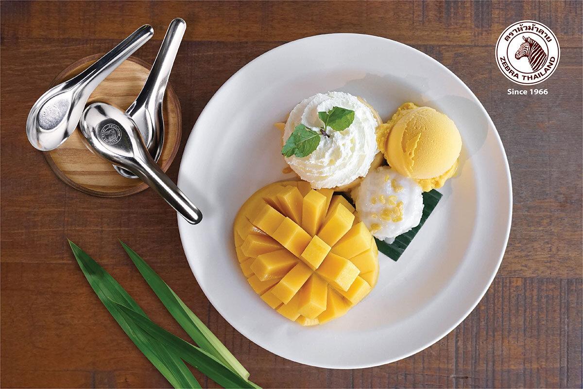 ZEBRA ช้อนหัวม้าลายเล็ก ช้อนขนมหวาน (กล่องละ 12 คัน) 1001000 | Shopee ...