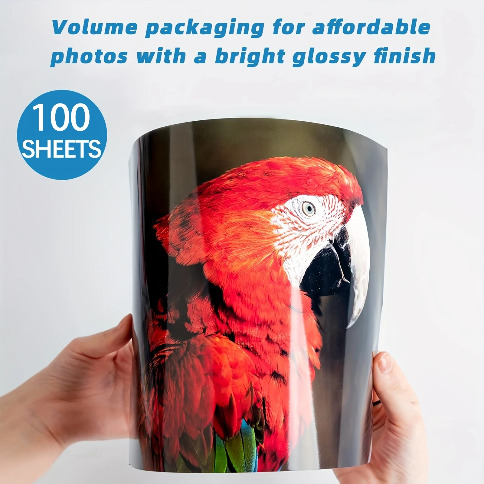 100 Sheets A4 Glossy Single-Sided Photo Paper 115/135gsm for Inkjet ...