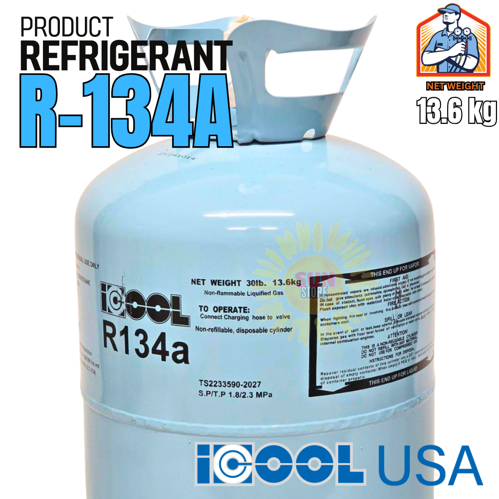 น้ำยาแอร์ R-134a ยี่ห้อ iCOOL (usa) ขนาดบรรจุ 13.6 กก | Shopee Thailand