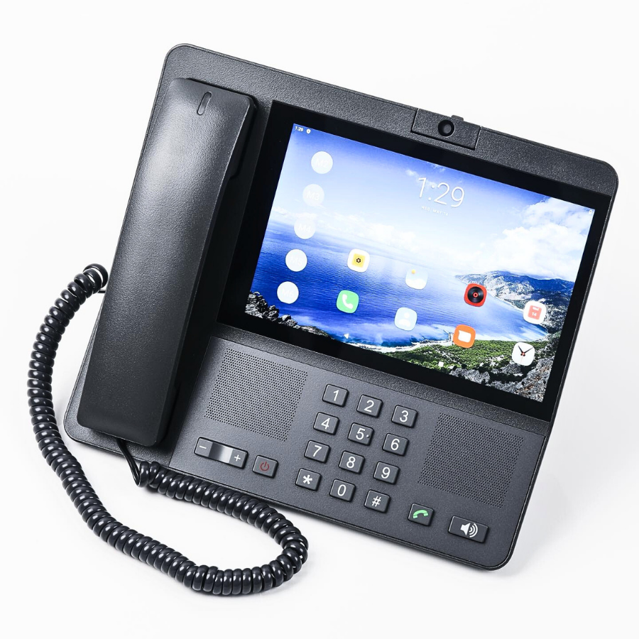 DLNA ZT9600 4G โทรศัพท์สำนักงาน แบบไร้สาย โทรศัพท์บ้าน ตั้งโต๊ะ วีดีโอ ...
