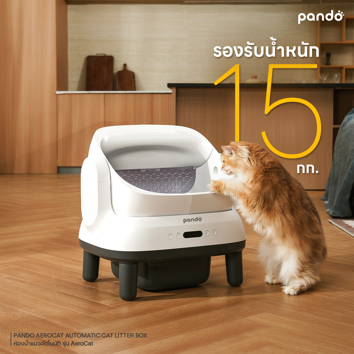 [ สินค้าใหม่ ] PANDO Aero Cat Litter Box Open-top ห้องน้ำแมวอัตโนมัติ ...