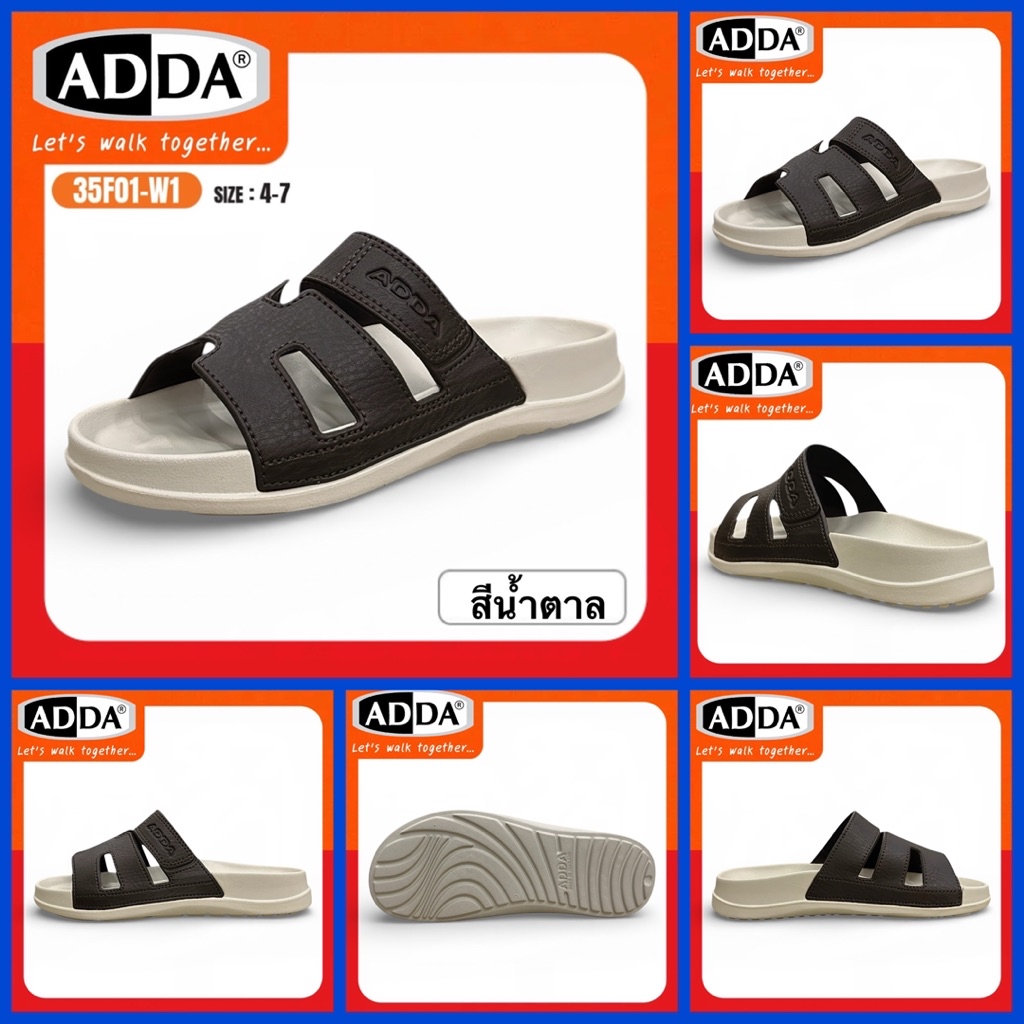 ADDA SLIPPERS รองเท้าสลิปเปอร์ รุ่น 35F01-W1 | Shopee Thailand