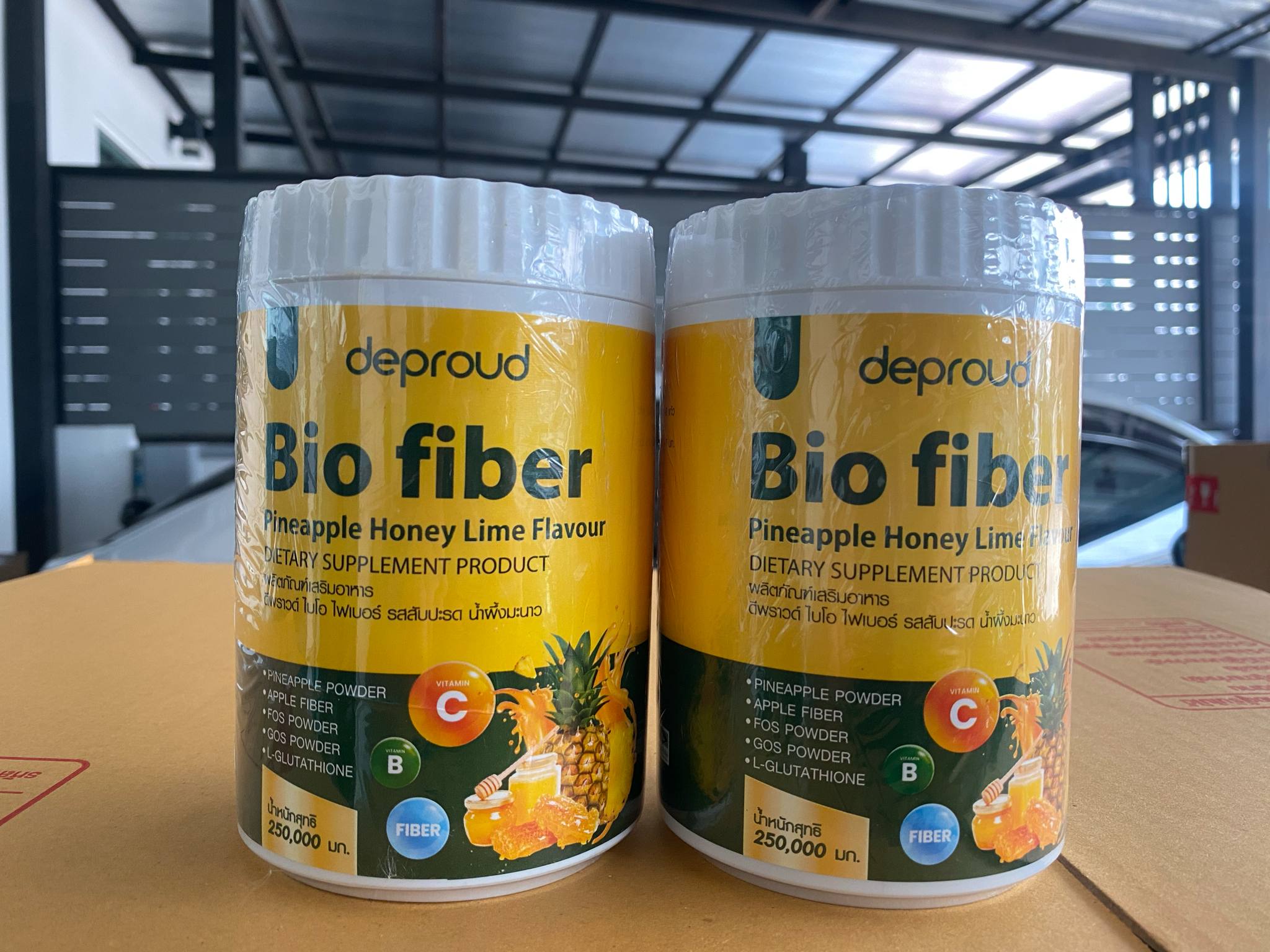 เซ็ต 2 กระปุก ไบโอ ไฟเบอร์ สับปะรด 🍍 BIO FIBER PINEAPPLE HONEY FLAVOUR ...