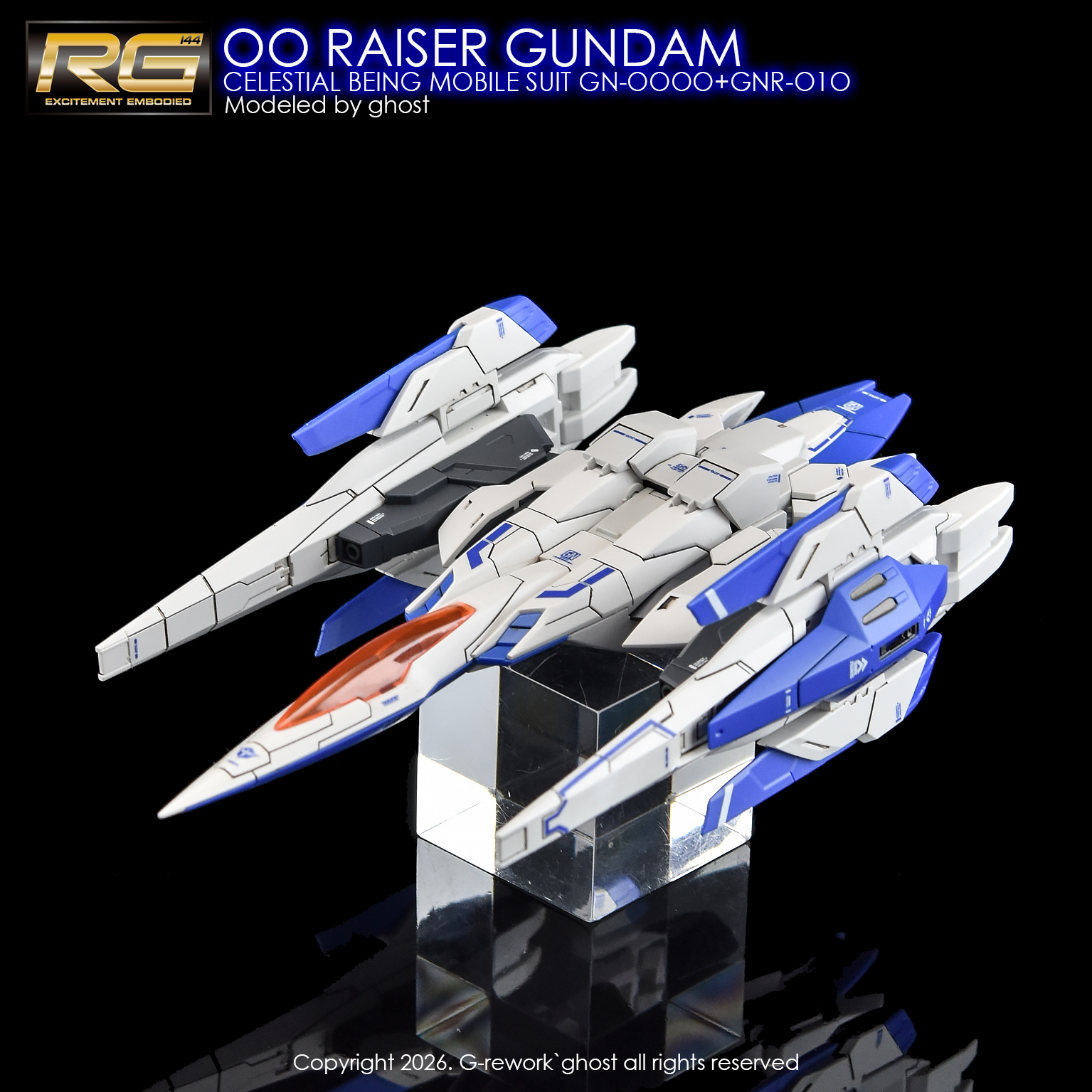 ดีคอลน้ำ [G Rework] RG 36 RG 1/144 OO RAISER GUNDAM WATER SLIDE DECAL ...