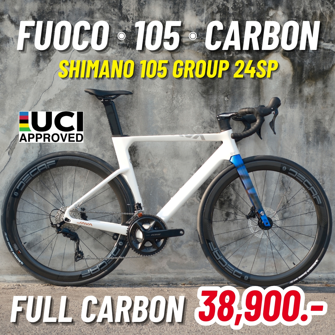 ฟูลคาร์บอน! เสือหมอบ JAVA FUOCO TOP กรุ๊ปเซ็ต Shimano 105 R7120 24speed ...
