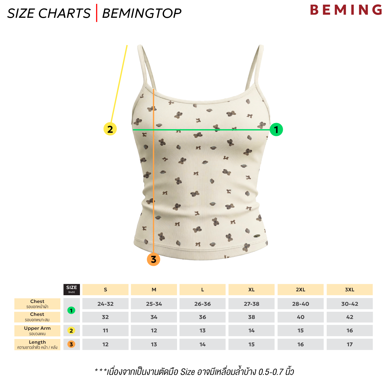 Bemingtop1167(S-3XL) - Lumi Cami - สายเดี่ยวลายการ์ตูนน่ารักๆ ดีเทล ...
