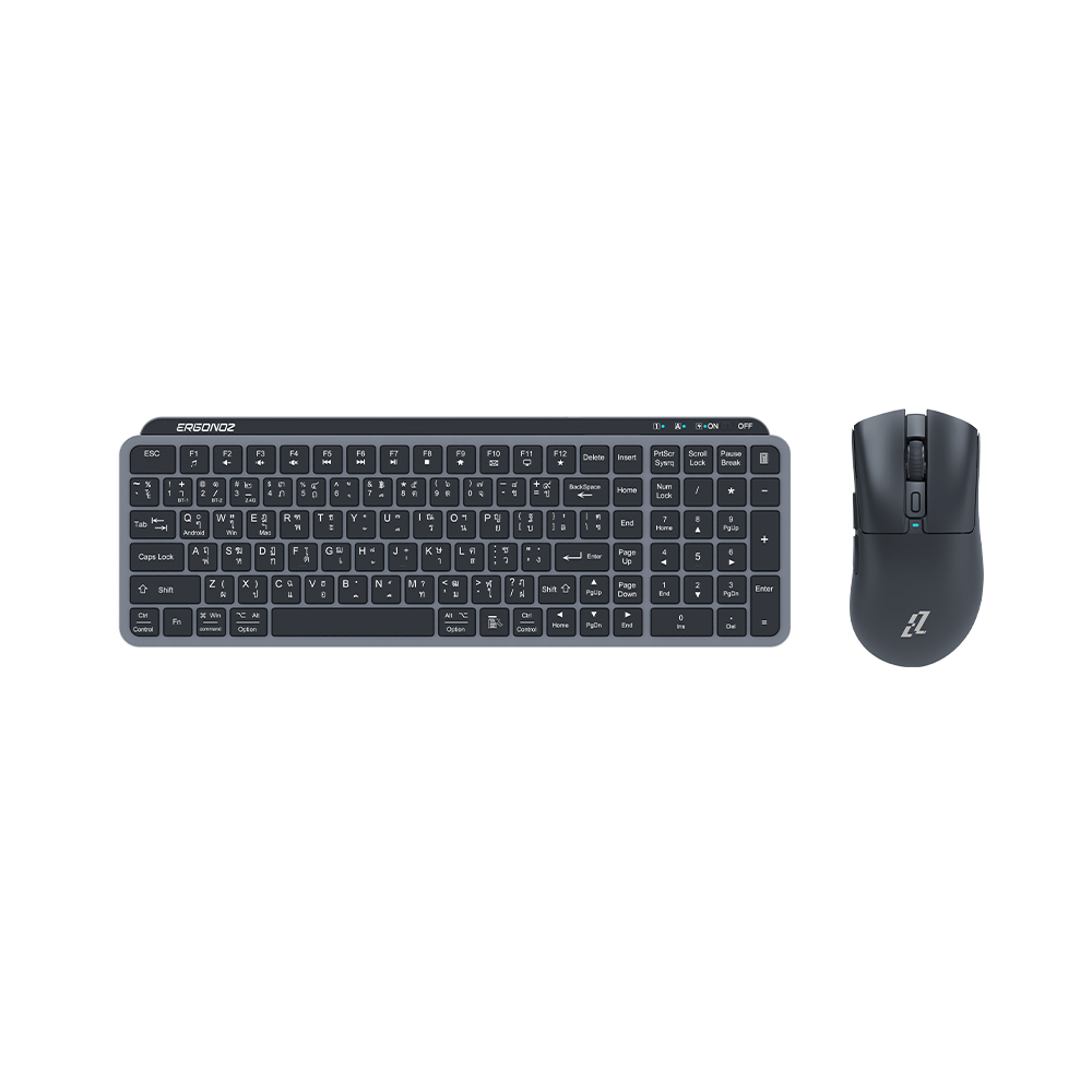 EZZENTIAL คีย์บอร์ดไร้สาย Keyboard KB01 รองรับทั้ง 2.4GHz&Bluetooth สี ...