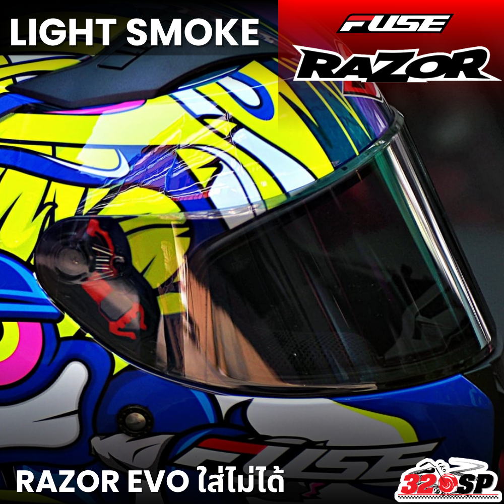 ชิลด์หมวกกันน็อค FUSE RAZOR ปีเก่า ของใหม่ ส่งไว!! 320SP | Shopee Thailand