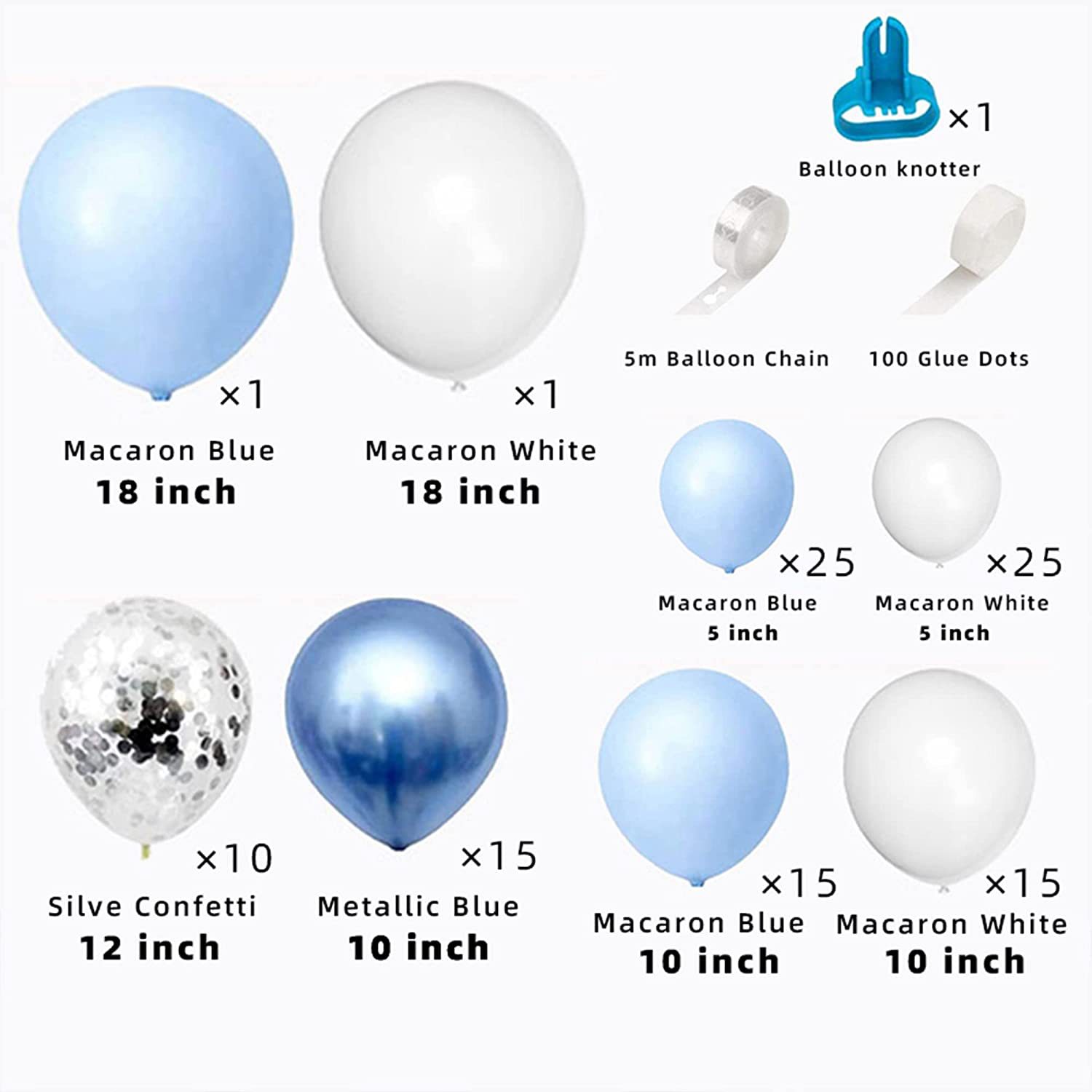 COD balloon SET ซุ้ม โทนฟ้า วันแม่ ตกแต่งงานปาร์ตี้ ลูกโป่ง ซุ้มลูกโป่ง ...