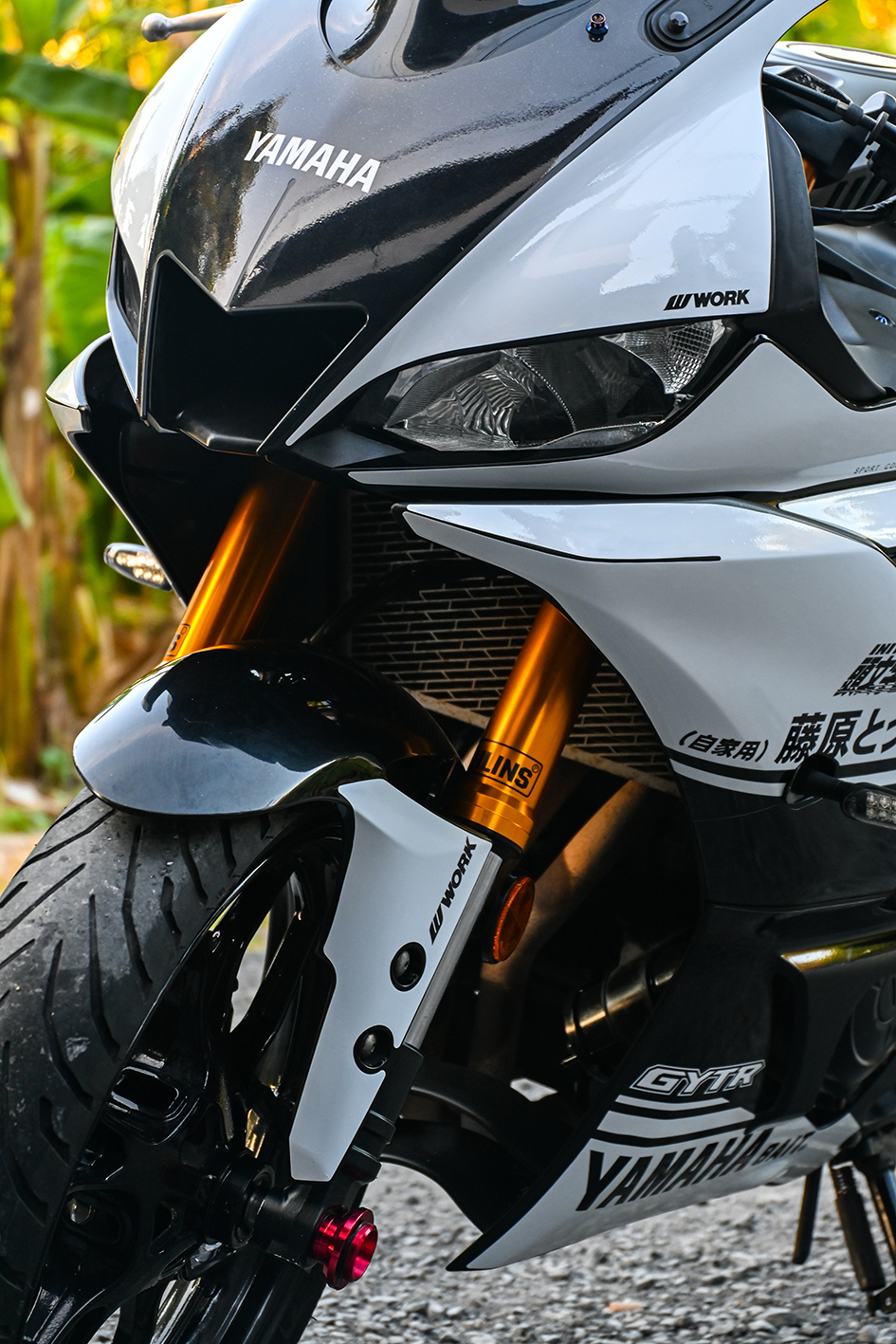 สติ๊กเกอร์แต่งลายรถ YAMAHA R3 V.2 2021 ลาย Initial Race | Shopee Thailand