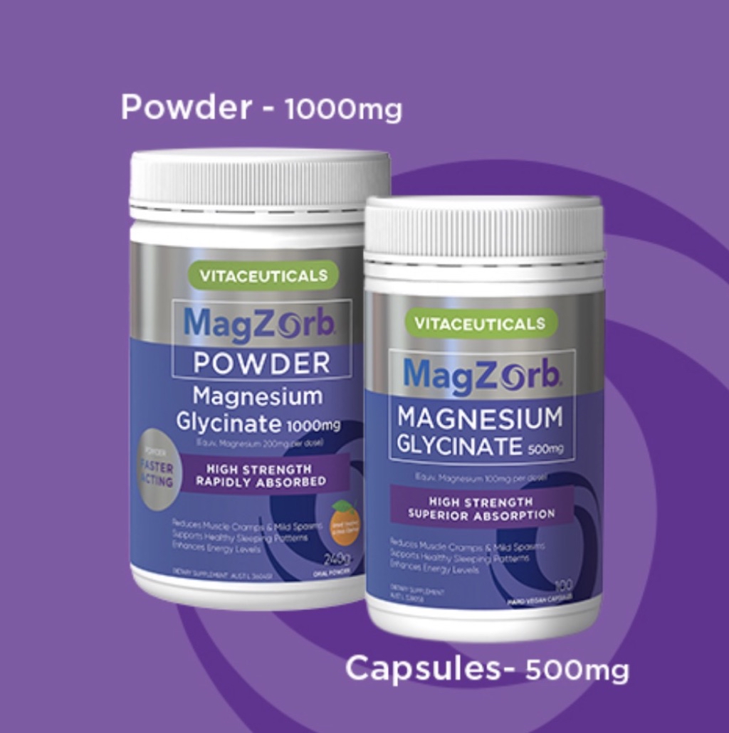 Vitaceuticals MagZorb High Strength, Pure Magnesium Glycinate ไกลซิเนท ...