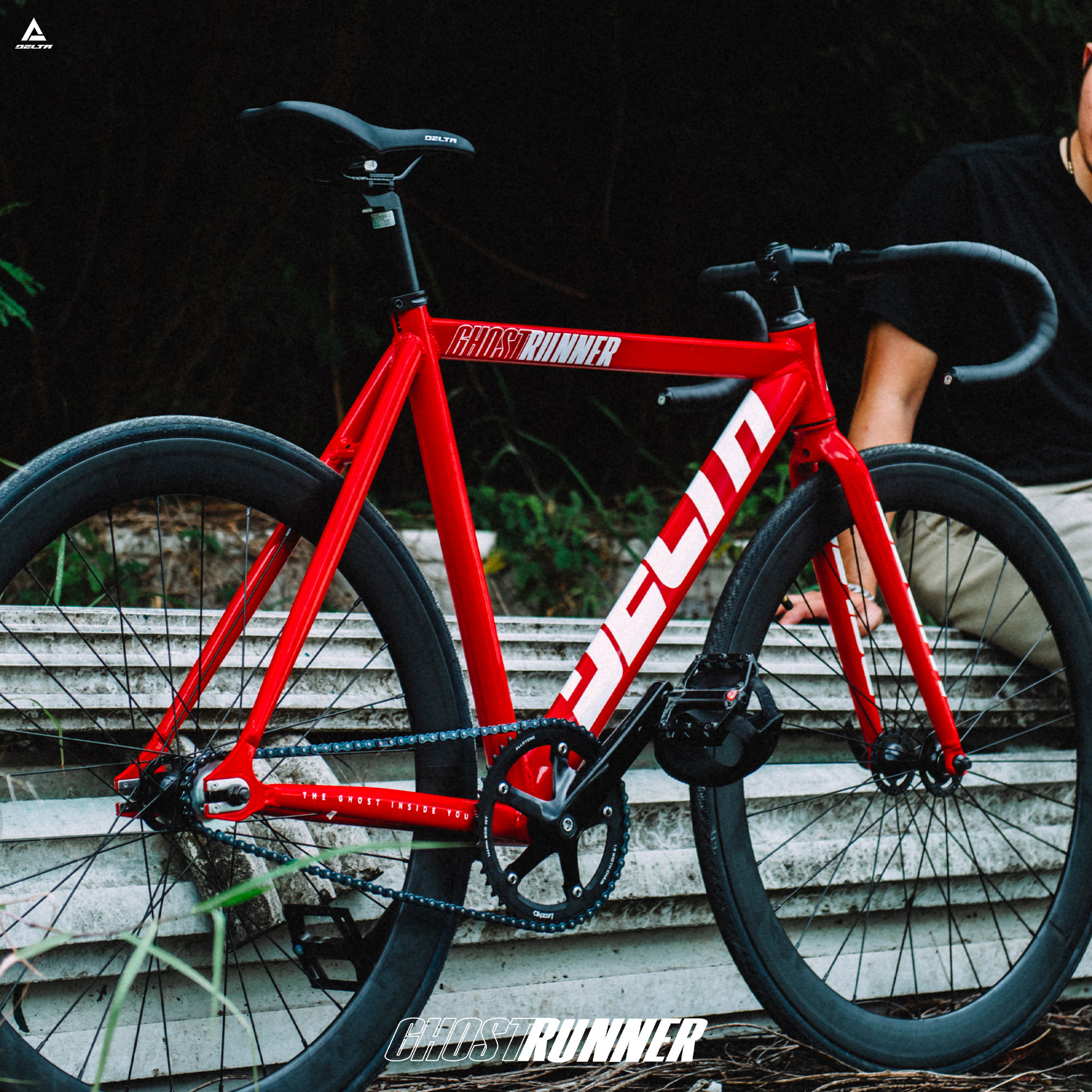 DELTA รุ่น GHOST RUNNER จักรยานฟิกเกียร์วงล้อ 700c อลูมิเนียม ขอบล้อสูง ...