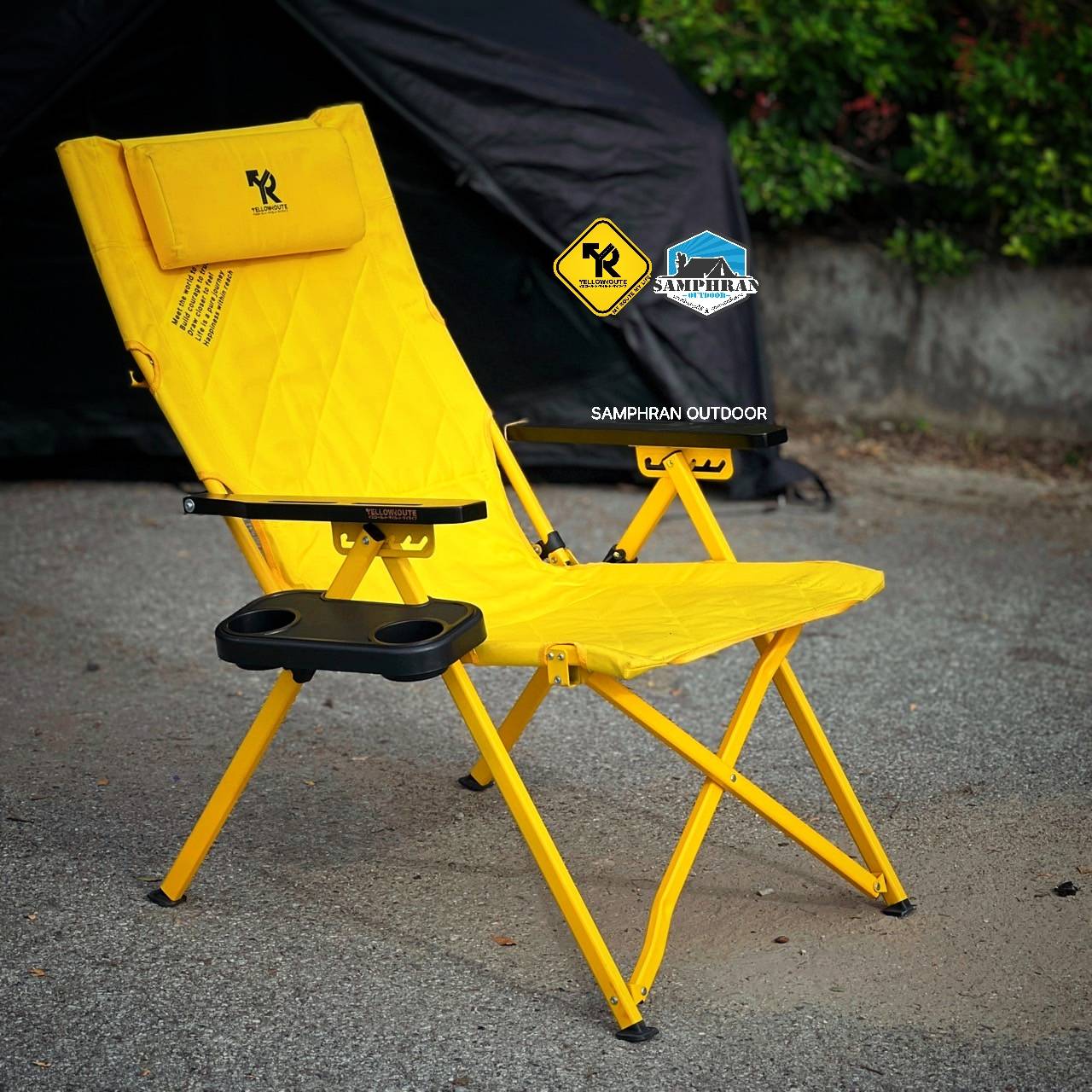 💛 รุ่นใหม่ เก้าอี้ Yellow Route รุ่น Caiman Chair(6 Gear) ปรับเอนได้ 6 ...