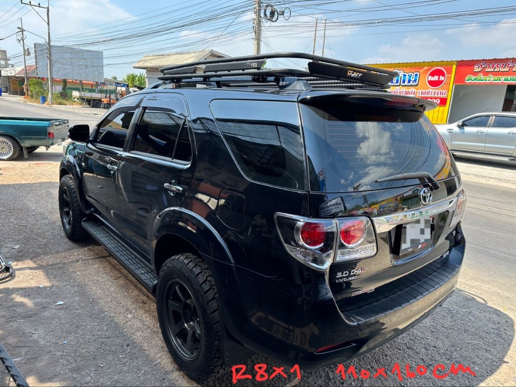 แร็คหลัวคา R8X ขนาด 110x160 พร้อมตัวยูสำหรับยึดราวลอย pajero Fortuner ...